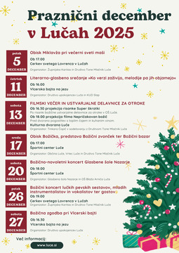 Praznični december v Lučah 2025